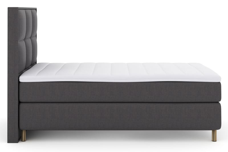 Komplett Sengepakke Choice No 3 120x200 Medium - Mørkegrå|Kobberben - Møbler - Senger - Kontinentalsenger