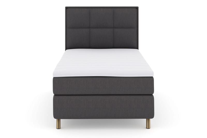 Komplett Sengepakke Choice No 3 120x200 Medium - Mørkegrå|Kobberben - Møbler - Senger - Kontinentalsenger