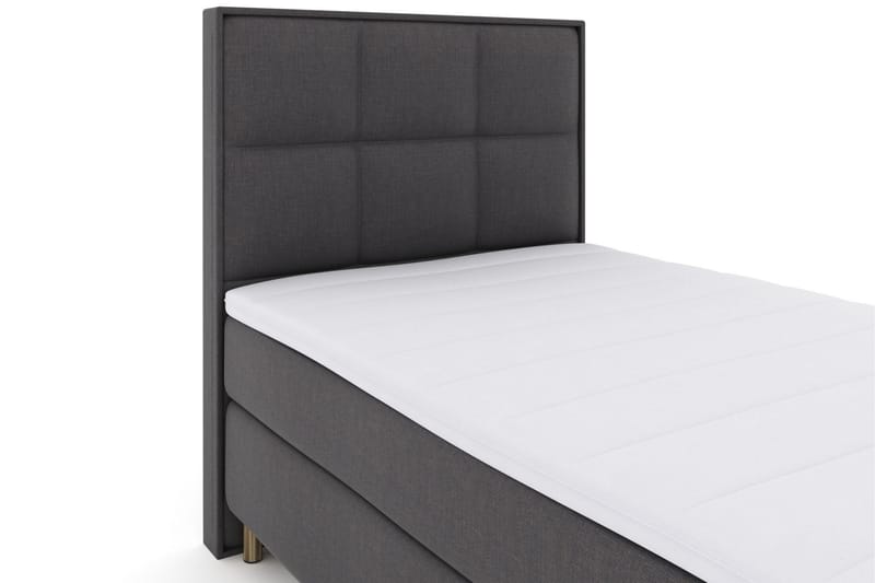 Komplett Sengepakke Choice No 3 120x200 Medium - Mørkegrå|Kobberben - Møbler - Senger - Kontinentalsenger