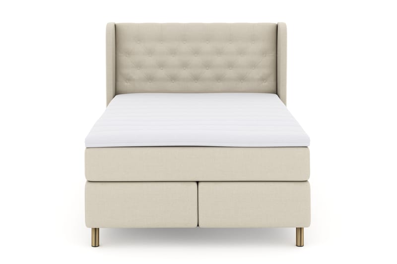 Komplett Sengepakke Choice No 3 140x200 Fast - Beige|Kobberben - Møbler - Senger - Kontinentalsenger