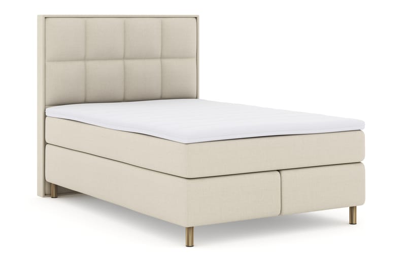 Komplett Sengepakke Choice No 3 140x200 Fast - Beige|Kobberben - Møbler - Senger - Kontinentalsenger