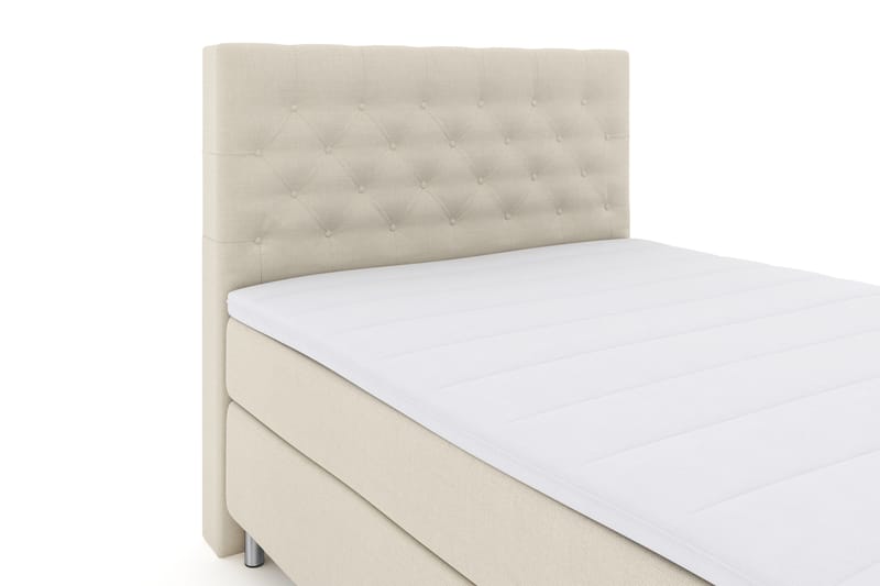 Komplett Sengepakke Choice No 3 140x200 Fast - Beige|Metallben - Møbler - Senger - Kontinentalsenger