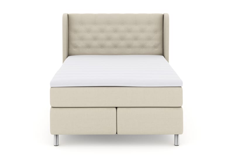Komplett Sengepakke Choice No 3 140x200 Fast - Beige|Metallben - Møbler - Senger - Kontinentalsenger