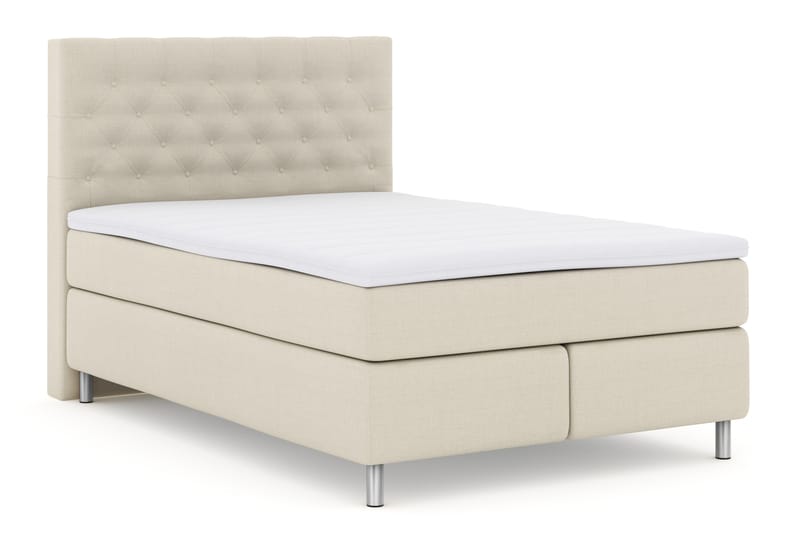 Komplett Sengepakke Choice No 3 140x200 Fast - Beige|Metallben - Møbler - Senger - Kontinentalsenger