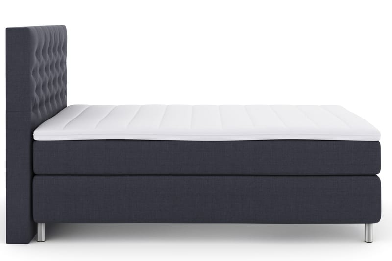 Komplett Sengepakke Choice No 3 140x200 Fast - Blå|Metallben - Møbler - Senger - Kontinentalsenger
