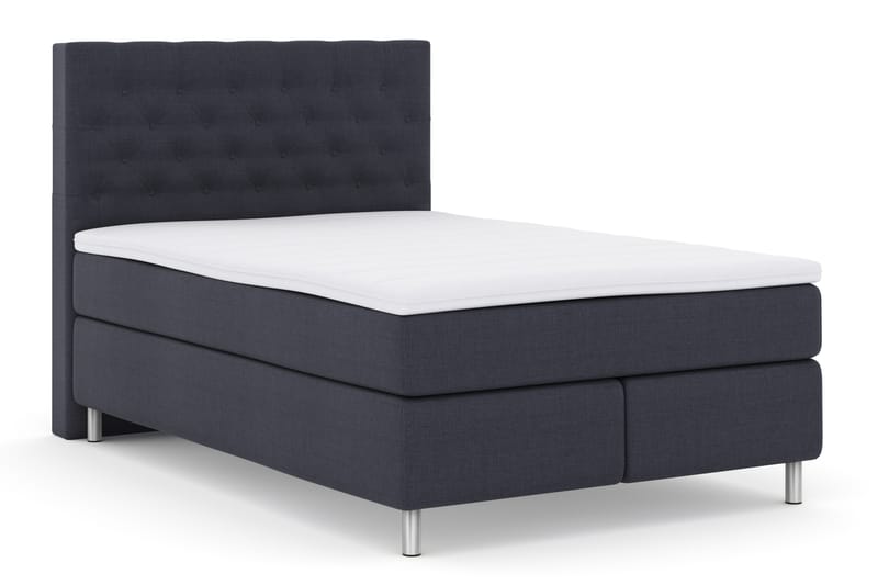 Komplett Sengepakke Choice No 3 140x200 Fast - Blå|Metallben - Møbler - Senger - Kontinentalsenger