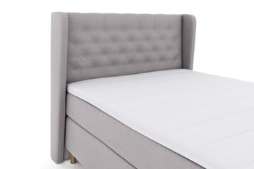 Komplett Sengepakke Choice No 3 140x200 Fast - Lysegrå|Kobberben - Møbler - Senger - Kontinentalsenger