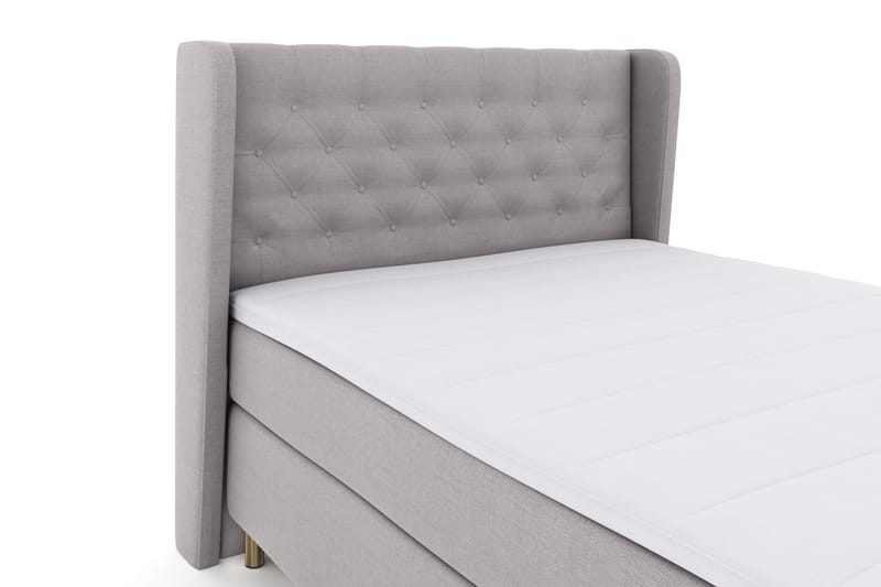 Komplett Sengepakke Choice No 3 140x200 Fast - Lysegrå|Kobberben - Møbler - Senger - Kontinentalsenger