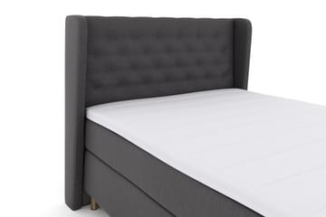 Komplett Sengepakke Choice No 3 140x200 Fast - Mørkegrå|Kobberben - Møbler - Senger - Kontinentalsenger