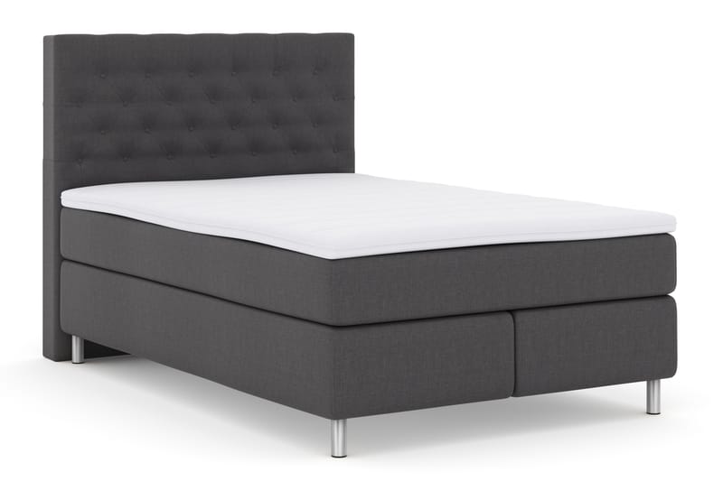 Komplett Sengepakke Choice No 3 140x200 Fast - Mørkegrå|Metallben - Møbler - Senger - Kontinentalsenger