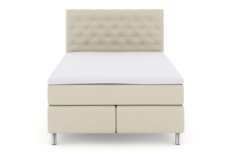 Komplett Sengepakke Choice No 3 140x200 Fast/Medium - Beige|Metallben - Kontinentalsenger - Komplett sengepakke