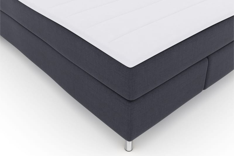 Komplett Sengepakke Choice No 3 140x200 Fast/Medium - Blå|Metallben - Kontinentalsenger - Komplett sengepakke