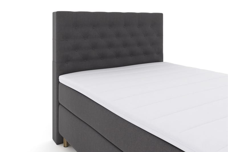 Komplett Sengepakke Choice No 3 140x200 Fast/Medium - Mørkegrå|Kobberben - Kontinentalsenger - Komplett sengepakke