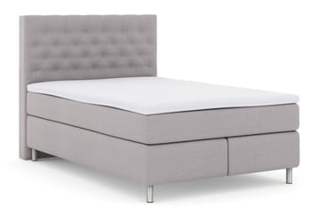 Komplett Sengepakke Choice No 3 140x200 Medium - Lysegrå|Metallben - Møbler - Senger - Kontinentalsenger