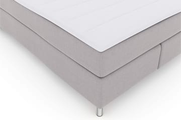 Komplett Sengepakke Choice No 3 140x200 Medium - Lysegrå|Metallben - Møbler - Senger - Kontinentalsenger