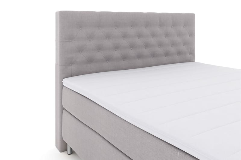 Komplett Sengepakke Choice No 3 160x200 Fast - Lysegrå|Metallben - Møbler - Senger - Kontinentalsenger