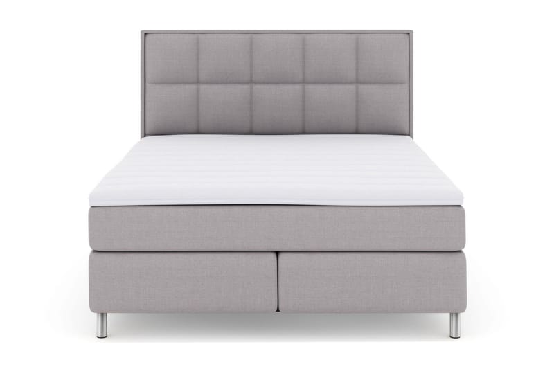 Komplett Sengepakke Choice No 3 160x200 Fast - Lysegrå|Metallben - Møbler - Senger - Kontinentalsenger