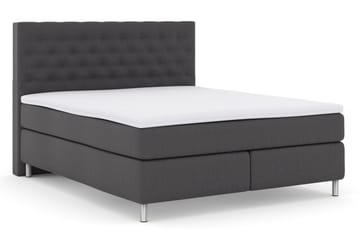 Komplett Sengepakke Choice No 3 160x200 Fast - Mørkegrå|Metallben - Møbler - Senger - Kontinentalsenger
