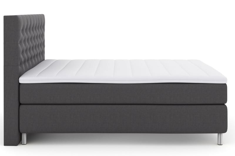 Komplett Sengepakke Choice No 3 160x200 Fast - Mørkegrå|Metallben - Møbler - Senger - Kontinentalsenger
