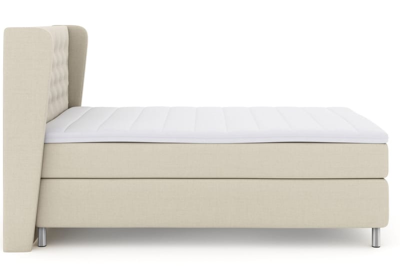 Komplett Sengepakke Choice No 3 160x200 Fast/Medium - Beige|Metallben - Møbler - Senger - Kontinentalsenger