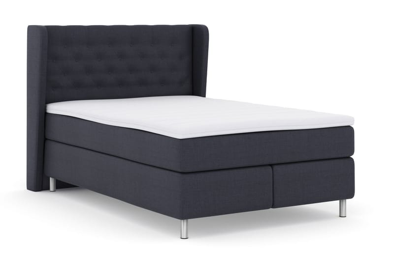 Komplett Sengepakke Choice No 3 160x200 Fast/Medium - Blå|Metallben - Møbler - Senger - Kontinentalsenger