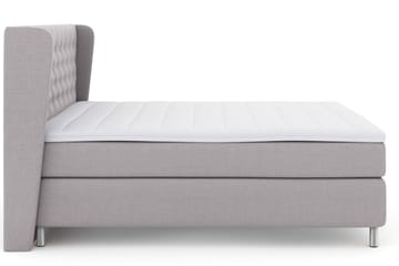 Komplett Sengepakke Choice No 3 160x200 Fast/Medium - Lysegrå|Metallben - Møbler - Senger - Kontinentalsenger
