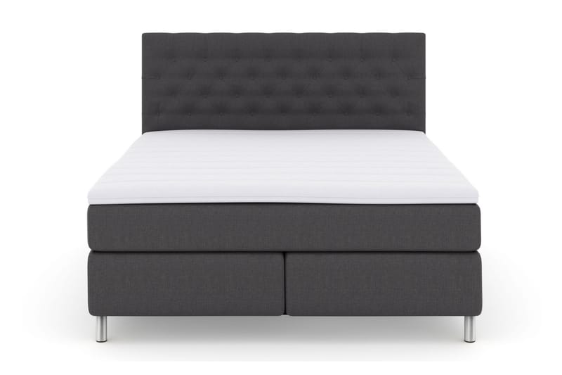 Komplett Sengepakke Choice No 3 160x200 Medium - Mørkegrå|Metallben - Møbler - Senger - Kontinentalsenger