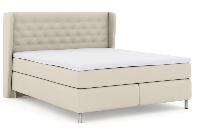 Komplett Sengepakke Choice No 3 180x200 Fast - Beige|Metallben - Møbler - Senger - Kontinentalsenger