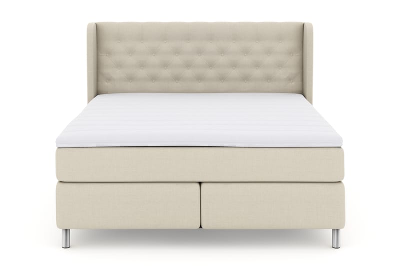 Komplett Sengepakke Choice No 3 180x200 Fast - Beige|Metallben - Møbler - Senger - Kontinentalsenger