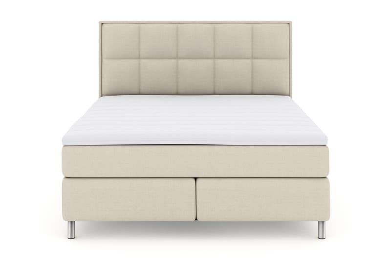 Komplett Sengepakke Choice No 3 180x200 Fast - Beige|Metallben - Møbler - Senger - Kontinentalsenger