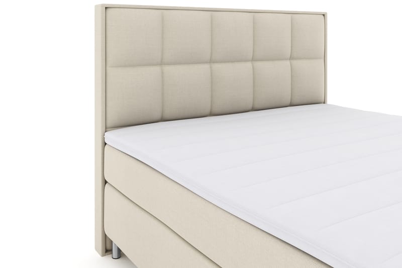 Komplett Sengepakke Choice No 3 180x200 Fast - Beige|Metallben - Kontinentalsenger - Dobbeltsenger - Komplett sengepakke