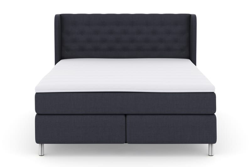 Komplett Sengepakke Choice No 3 180x200 Fast - Blå|Metallben - Møbler - Senger - Kontinentalsenger