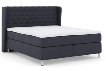 Komplett Sengepakke Choice No 3 180x200 Fast - Blå|Metallben - Møbler - Senger - Kontinentalsenger