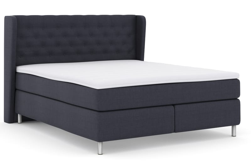 Komplett Sengepakke Choice No 3 180x200 Fast - Blå|Metallben - Møbler - Senger - Kontinentalsenger