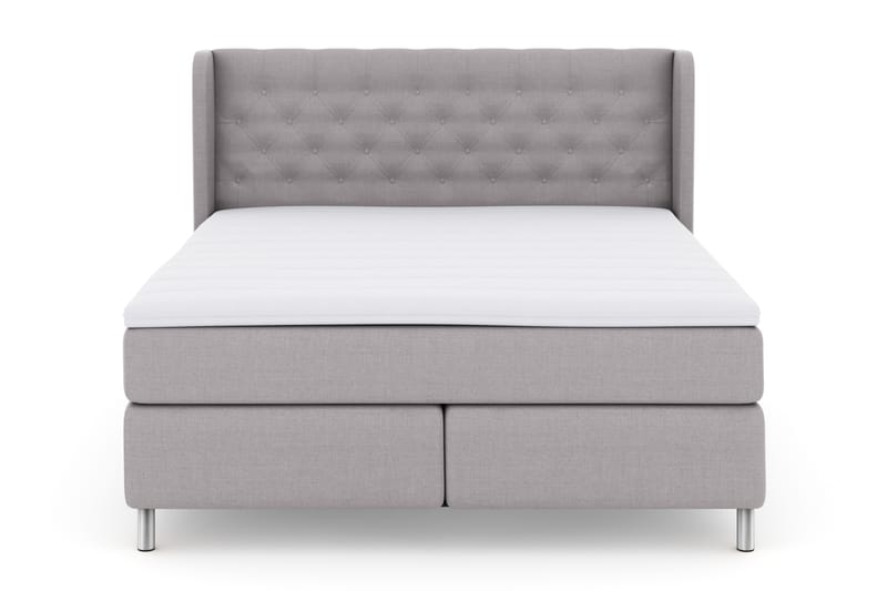 Komplett Sengepakke Choice No 3 180x200 Fast - Lysegrå|Metallben - Møbler - Senger - Kontinentalsenger