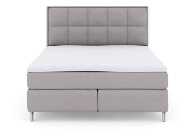 Komplett Sengepakke Choice No 3 180x200 Fast - Lysegrå|Metallben - Møbler - Senger - Kontinentalsenger