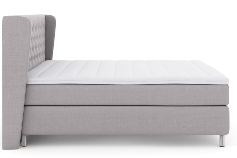 Komplett Sengepakke Choice No 3 180x200 Fast - Lysegrå|Metallben - Møbler - Senger - Kontinentalsenger