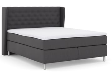 Komplett Sengepakke Choice No 3 180x200 Fast - Mørkegrå|Metallben - Møbler - Senger - Kontinentalsenger