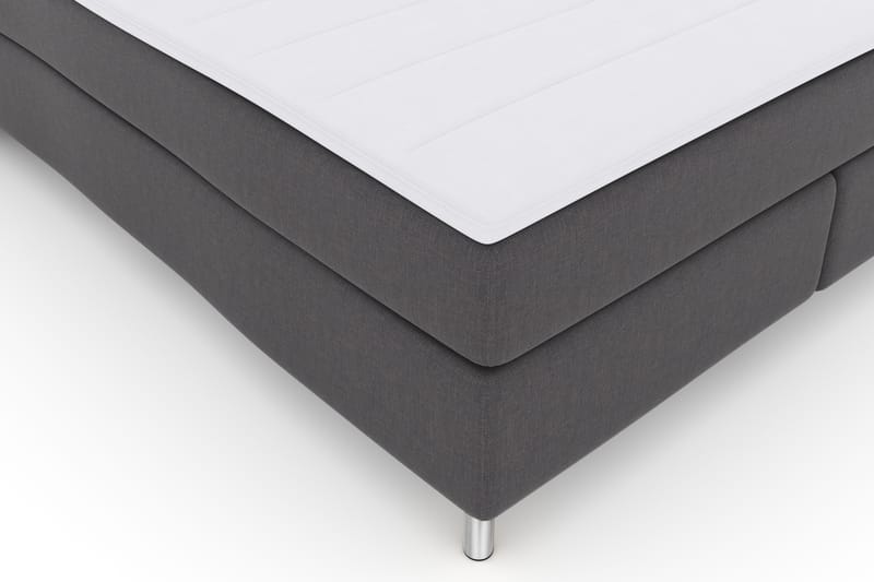 Komplett Sengepakke Choice No 3 180x200 Fast - Mørkegrå|Metallben - Kontinentalsenger - Dobbeltsenger - Komplett sengepakke