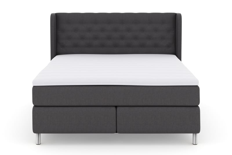 Komplett Sengepakke Choice No 3 180x200 Fast - Mørkegrå|Metallben - Møbler - Senger - Kontinentalsenger