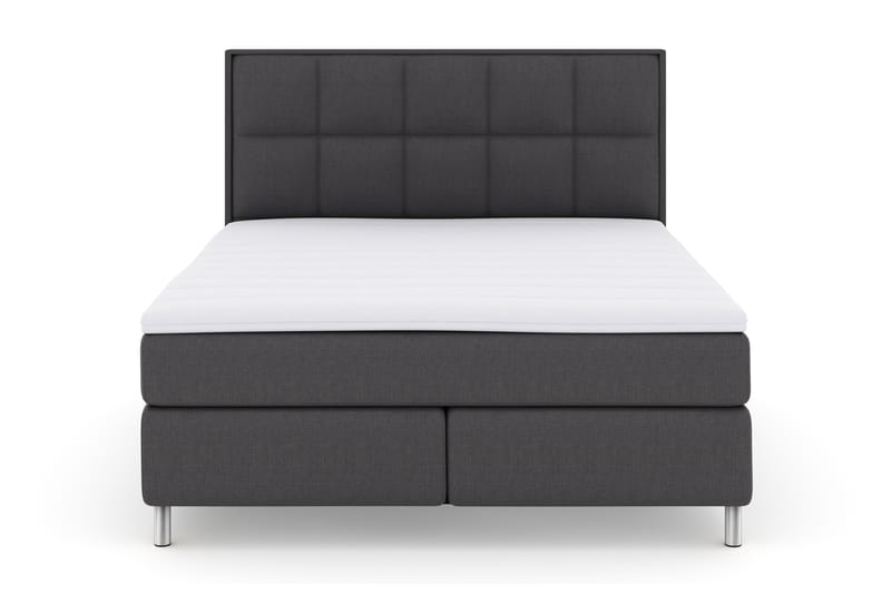 Komplett Sengepakke Choice No 3 180x200 Fast - Mørkegrå|Metallben - Møbler - Senger - Kontinentalsenger