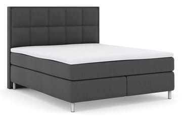 Komplett Sengepakke Choice No 3 180x200 Fast - Mørkegrå|Metallben - Møbler - Senger - Kontinentalsenger