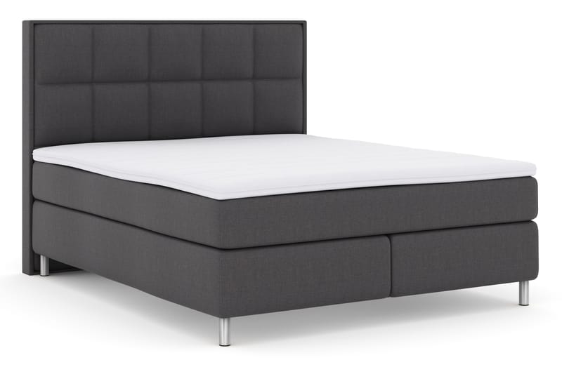 Komplett Sengepakke Choice No 3 180x200 Fast - Mørkegrå|Metallben - Møbler - Senger - Kontinentalsenger