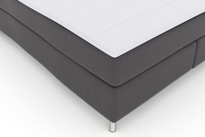 Komplett Sengepakke Choice No 3 180x200 Fast - Mørkegrå|Metallben - Møbler - Senger - Kontinentalsenger