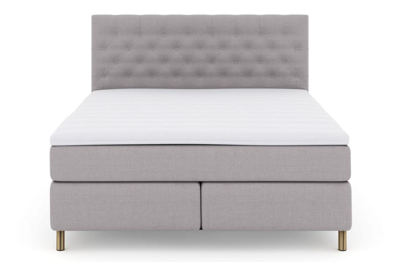 Komplett Sengepakke Choice No 3 180x200 Medium - Lysegrå|Kobberben - Møbler - Senger - Kontinentalsenger