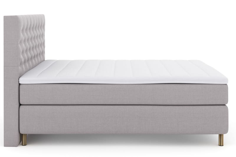 Komplett Sengepakke Choice No 3 180x200 Medium - Lysegrå|Kobberben - Møbler - Senger - Kontinentalsenger