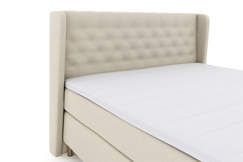 Komplett Sengepakke Choice No 3 210x210 Fast/Medium - Beige|Kobberben - Møbler - Senger - Kontinentalsenger