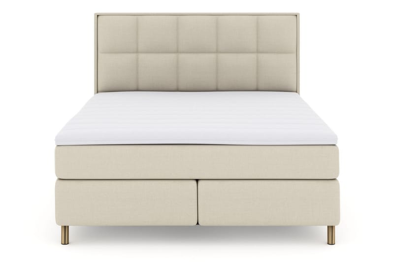 Komplett Sengepakke Choice No 3 210x210 Fast/Medium - Beige|Kobberben - Møbler - Senger - Kontinentalsenger