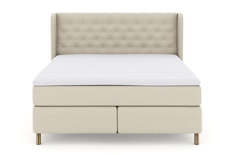 Komplett Sengepakke Choice No 3 210x210 Fast/Medium - Beige|Kobberben - Møbler - Senger - Kontinentalsenger
