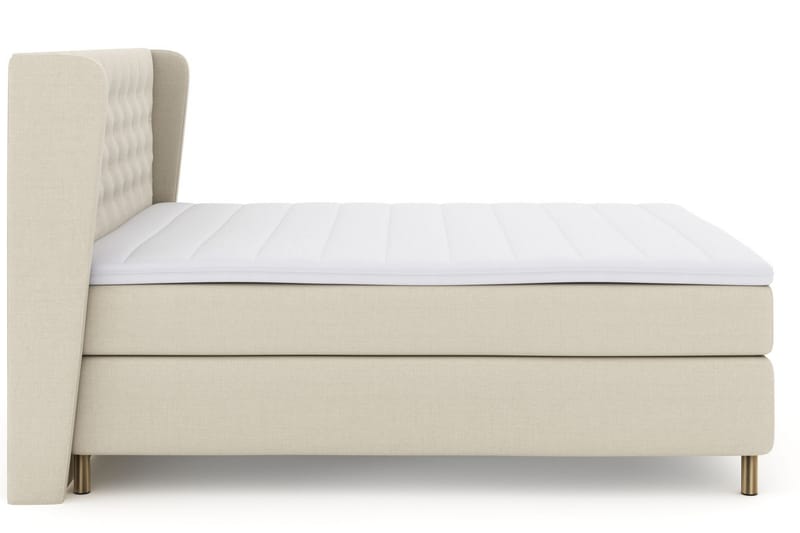 Komplett Sengepakke Choice No 3 210x210 Fast/Medium - Beige|Kobberben - Møbler - Senger - Kontinentalsenger